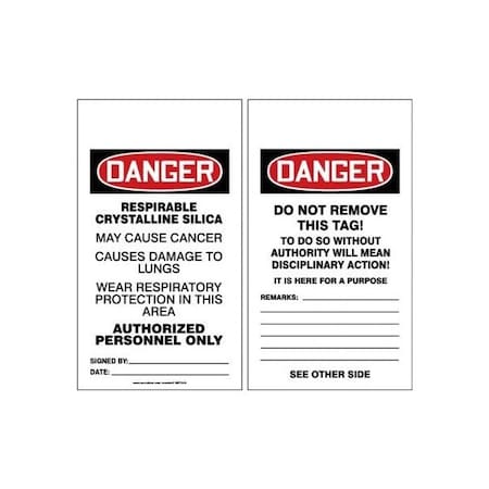 Accuform PF-Cardstock, 3-1/4 in Width, 1/4 in Height, , 5 PK MDT018PTM